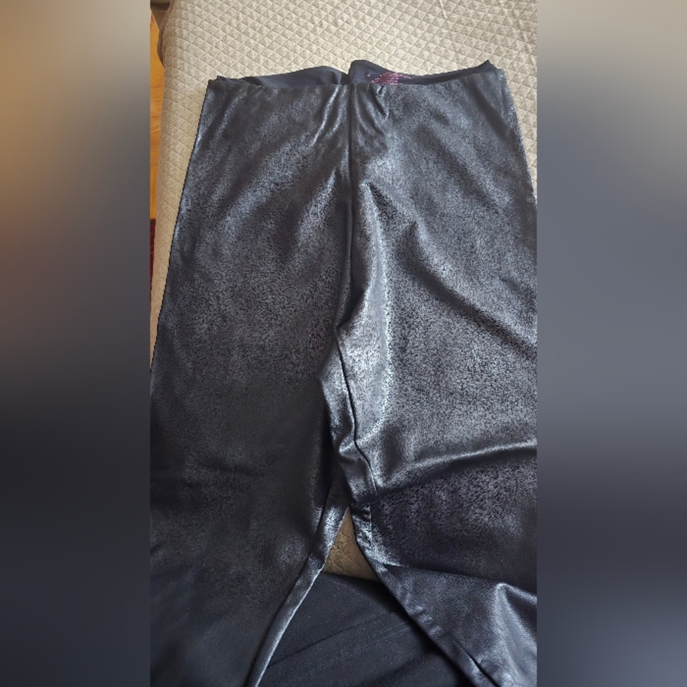 Commando Black Leather Leggings XL